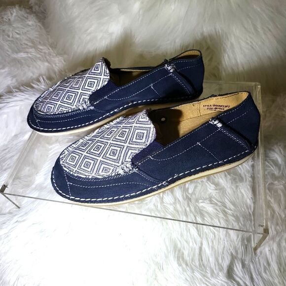BRAND NEW ! RANK -45 LEATHER AND TEXTILE UPPER NAVY BLUE,AND WHITE,MANMADE SOLE, - Picture 3 of 9